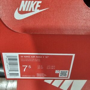 Nike Air Max 1 '87 in Sail and Canyon Pink